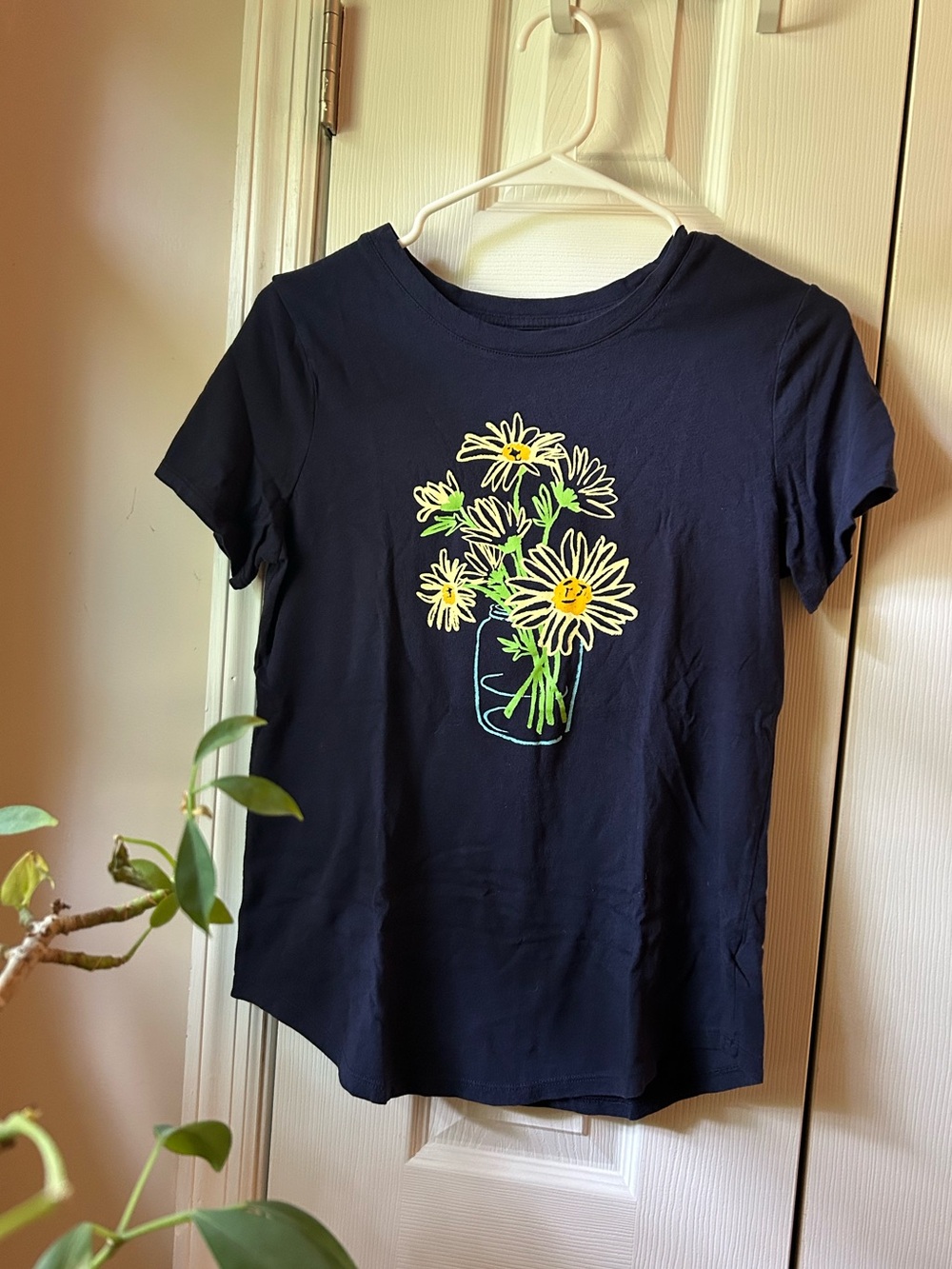 Old Navy Tee with a Bouquet of Flowers